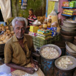 Peeling Garlic in India